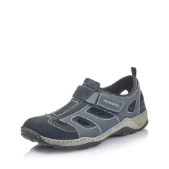 Rieker Herren Slipper ozeanblau