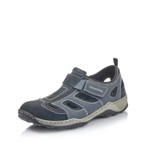 Rieker Herren Slipper ozeanblau