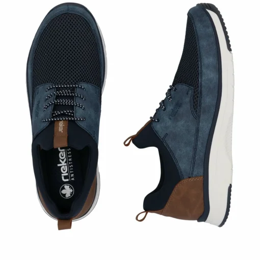 Rieker Herren Slipper ozeanblau