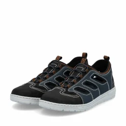 Rieker Herren Slipper schieferblau