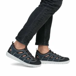 Rieker Herren Slipper schieferblau