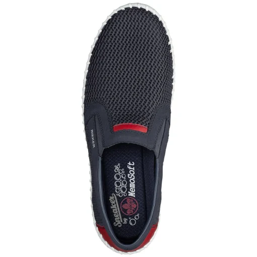 Rieker Herren Slipper schieferblau