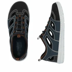 Rieker Herren Slipper schieferblau