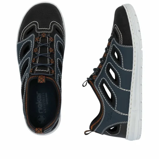 Rieker Herren Slipper schieferblau
