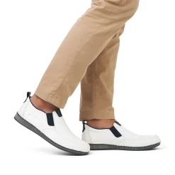 Rieker Herren Slipper schneeweiss