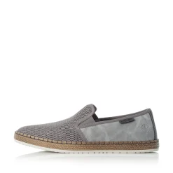 Rieker Herren Slipper stahlgrau