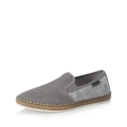 Rieker Herren Slipper stahlgrau