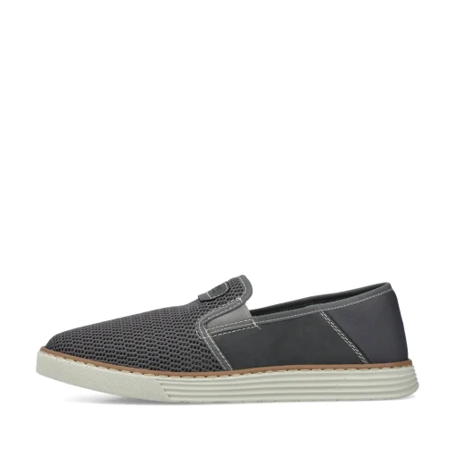 Rieker Herren Slipper steingrau