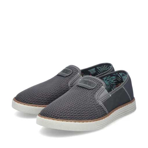 Rieker Herren Slipper steingrau