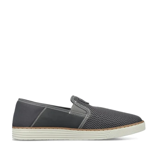 Rieker Herren Slipper steingrau