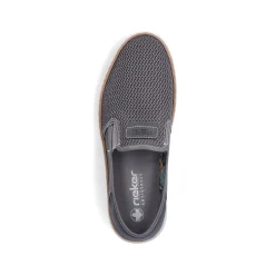 Rieker Herren Slipper steingrau