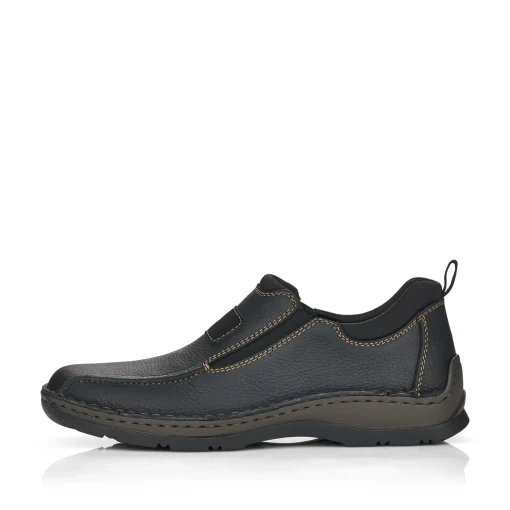 Rieker Herren Slipper tiefschwarz