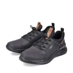 Rieker Herren Slipper tiefschwarz