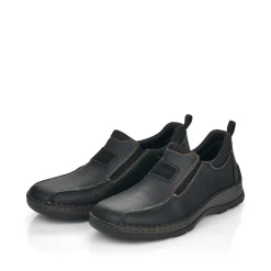 Rieker Herren Slipper tiefschwarz