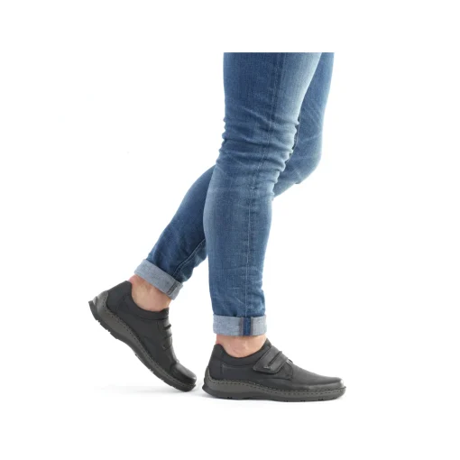 Rieker Herren Slipper tiefschwarz