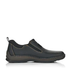 Rieker Herren Slipper tiefschwarz