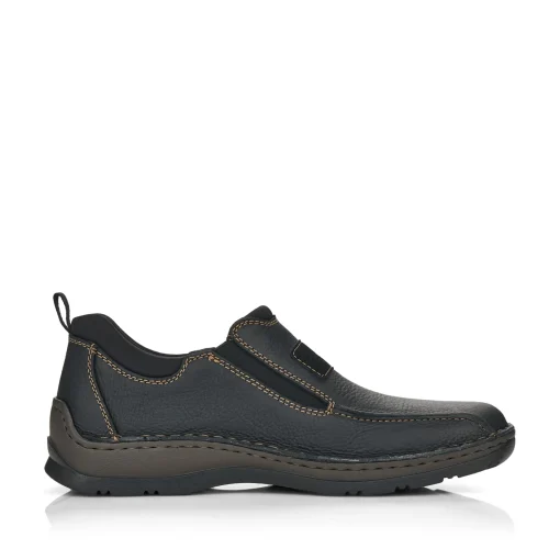 Rieker Herren Slipper tiefschwarz
