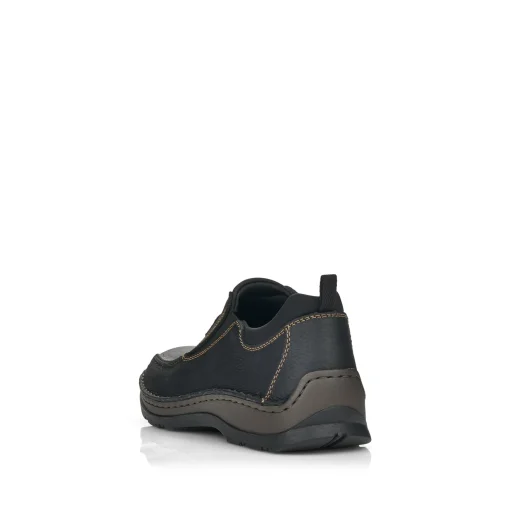 Rieker Herren Slipper tiefschwarz