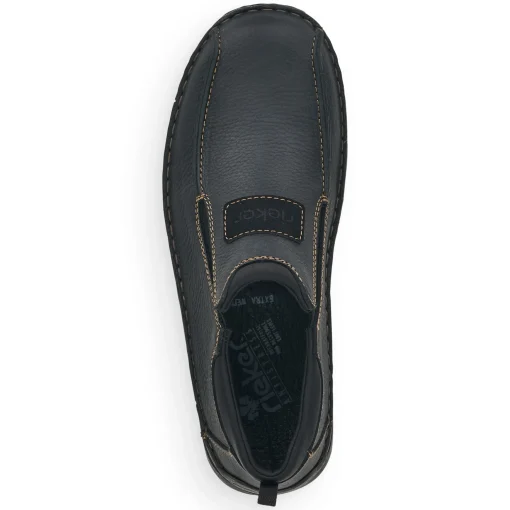 Rieker Herren Slipper tiefschwarz