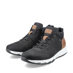 Rieker Herren Sneaker High nachtschwarz-holzbraun