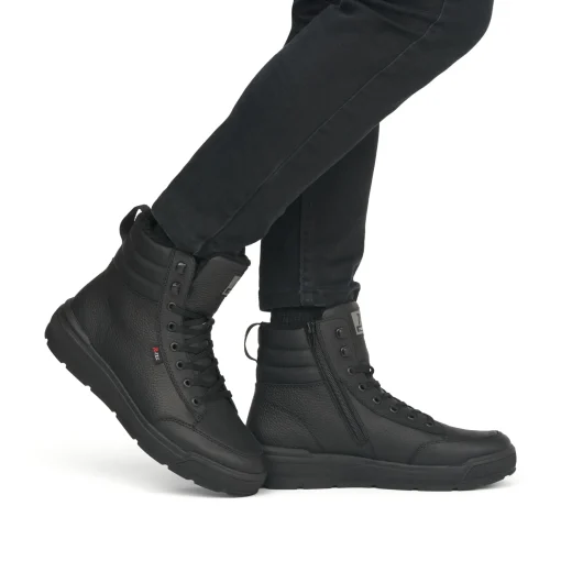 Rieker Herren Sneaker High graphitschwarz