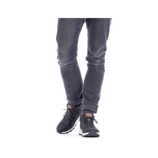 Rieker Herren Sneaker High nachtschwarz-holzbraun