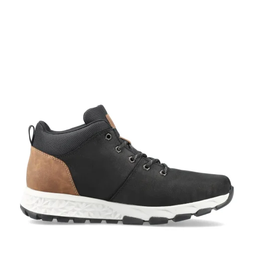 Rieker Herren Sneaker High nachtschwarz-holzbraun