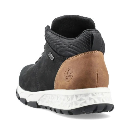 Rieker Herren Sneaker High nachtschwarz-holzbraun