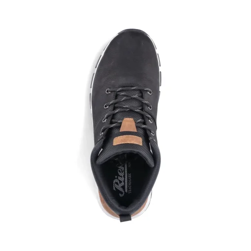 Rieker Herren Sneaker High nachtschwarz-holzbraun