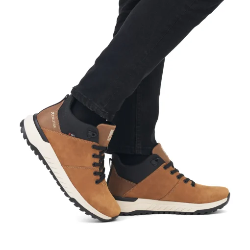 Rieker Herren Sneaker High camel brown