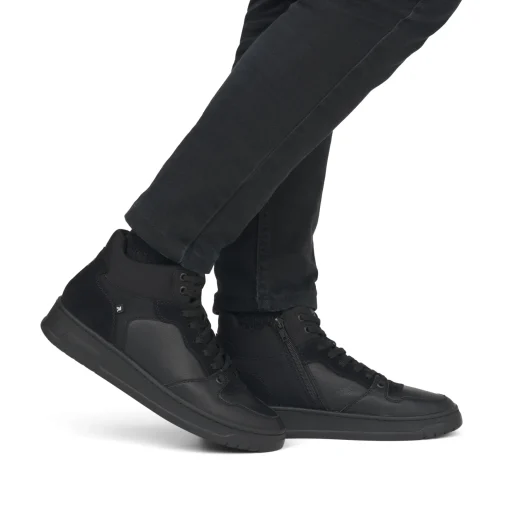 Rieker Herren Sneaker High steel black