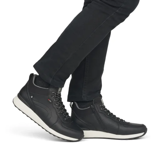 Rieker Herren Sneaker High night black