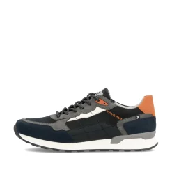 Rieker Herren Sneaker Low dunkelblau-grau