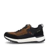 Rieker Herren Sneaker Low holzbraun-schwarz