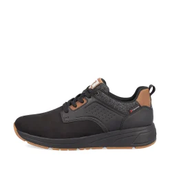 Rieker Herren Sneaker Low night-black wood-brown