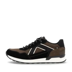 Rieker Herren Sneaker Low zimtbraun-schwarz