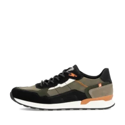 Rieker Herren Sneaker Low khaki-schwarz