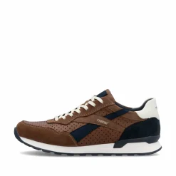 Rieker Herren Sneaker Low nut-brown ocean-blue