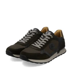 Rieker Herren Sneaker Low carbongrau-schwarz