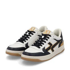 Rieker Herren Sneaker Low cremeweiß-schwarz