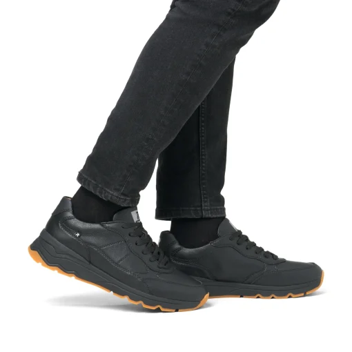 Rieker Herren Sneaker Low mattschwarz