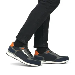 Rieker Herren Sneaker Low dunkelblau-grau