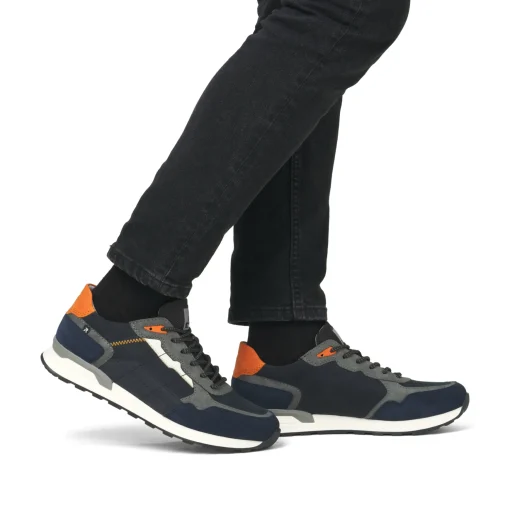 Rieker Herren Sneaker Low dunkelblau-grau