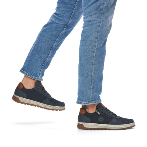 Rieker Herren Sneaker Low meeresblau