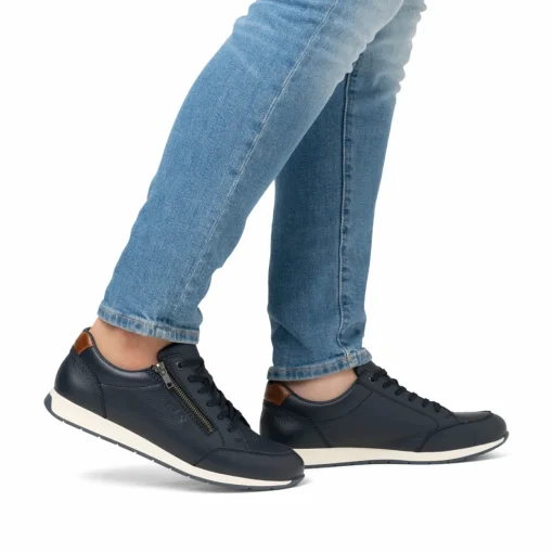 Rieker Herren Sneaker Low stahlblau
