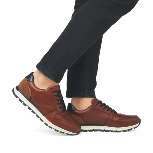 Rieker Herren Sneaker Low kaffeebraun