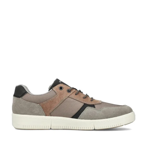 Rieker Herren Sneaker Low platingrau-nussbraun