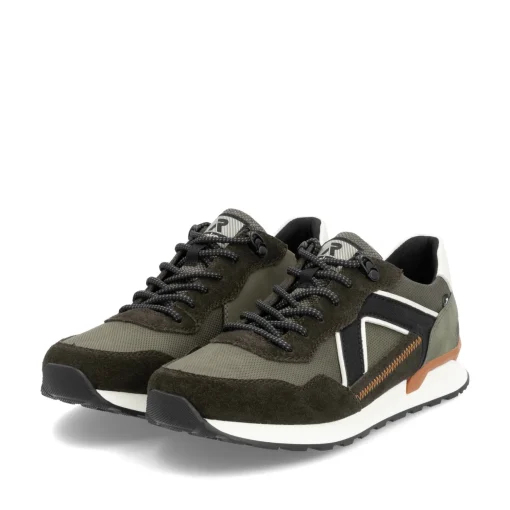 Rieker Herren Sneaker Low grünbraun-schwarz