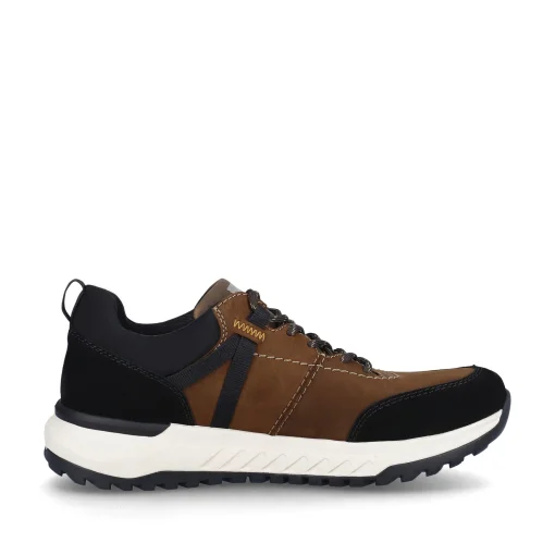 Rieker Herren Sneaker Low holzbraun-schwarz