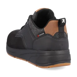 Rieker Herren Sneaker Low night-black wood-brown